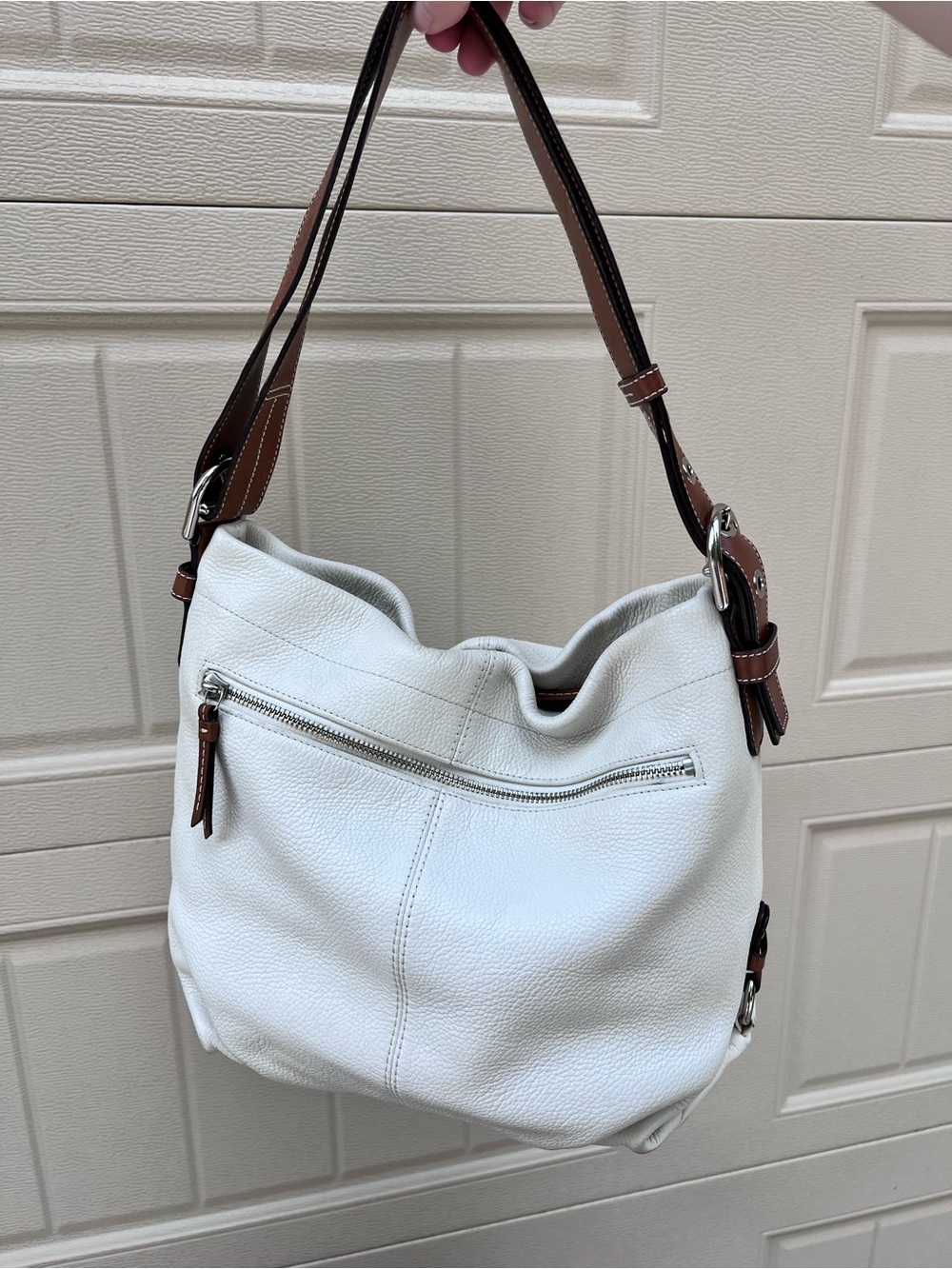 Vintage COACH SoHo White Pebbled Shoulder Bag - Picture 6 of 16